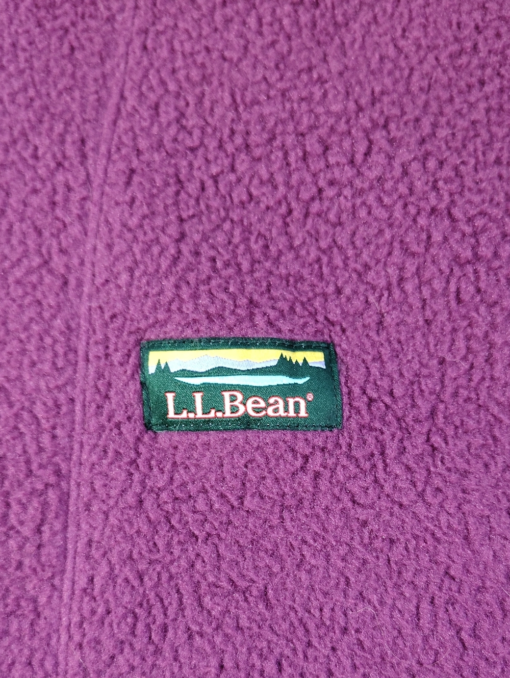 LL Bean Katahdin Fleece Half Zip Pullover Hoodie Size M Petite Outdoor Granola - Picture 14 of 14